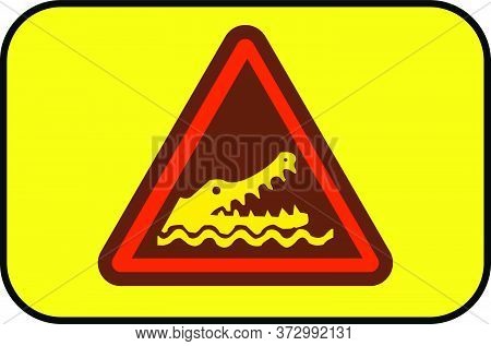 Crocodile Attack Area Do Not Enter Water New Design