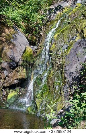 Black Hole Of Calcuta Falls, Auburn, California, Usa, In The End Of The Winter Of 2017, After Many R