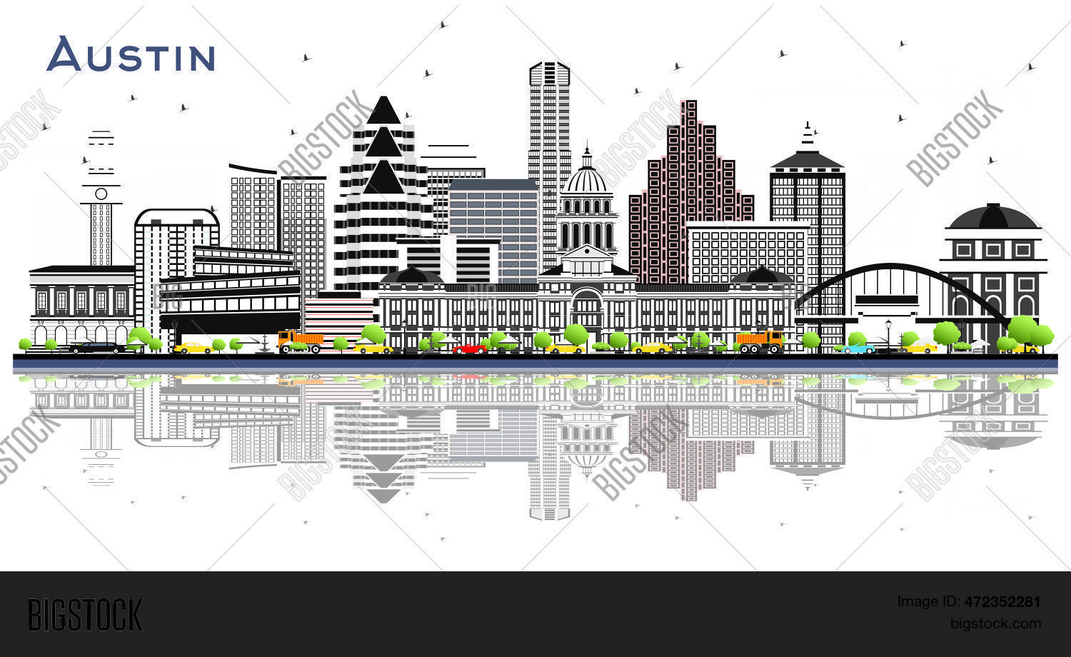 Austin Texas City Vector & Photo (Free Trial) | Bigstock