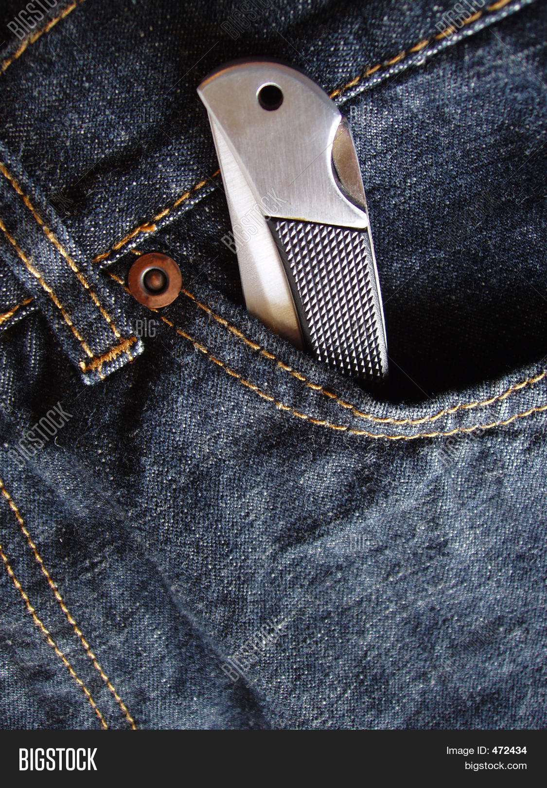 Pocket Knife Jeans Image & Photo (Free Trial) Bigstock