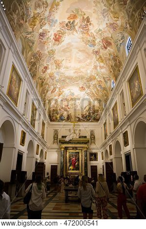 The Sacristy Of The Cathedral Of Toledo Where The Painting Entitled El Expolio De Cristo Of El Greco