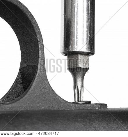 Star Head On A Screwdriver Removing A Triggerguard