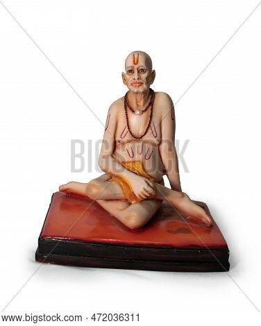 Shri Samarth God Statue Of Swami. Swami Of Akkalkot. Indian Hindu Saint.