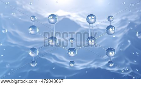 Medronic Acid Molecular Structure, 3d Model Molecule, Bisphosphonate, Structural Chemical Formula Vi