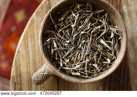 Olive Leaf Herb Used In Alternative Herbal Medicine To Benefit Cardiovascular And Immune Systems, In