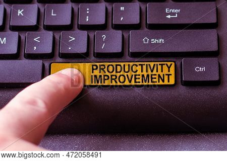 Text Showing Inspiration Productivity Improvement. Conceptual Photo Hacking Solution Method Tips Eff