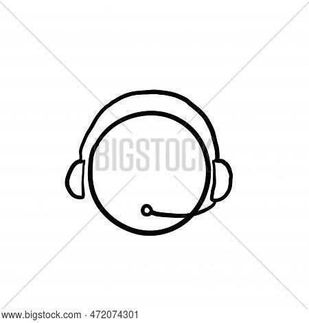 Hand Drawn Telemarketers Icon. Logo Element Illustration. Telemarketers Symbol Design.doodle