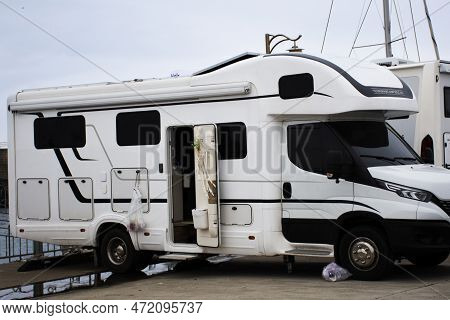 Vehicle Car Camping Or Camper Van For Korean Travelers And Foreign People Driving Travel Visit And S