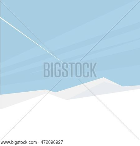 Abstract Bocho Art Landscape Aesthetic With Blue