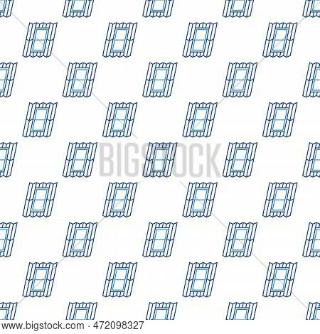 Roof Window Vector Skylight Concept Thin Line Seamless Pattern