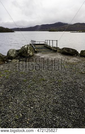 View Over Llyn Or Lake Trawsfynydd, Wales