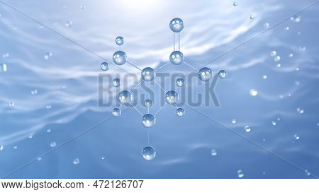 Fluciclovine (18f) Molecular Structure, 3d Model Molecule, Diagnostic Agent, Structural Chemical For