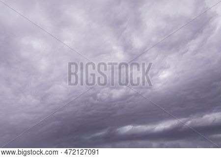 A Cloudscape Sky Rainy Thunderstorm Background Rainstorm Warning Clouds.