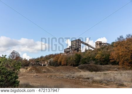 Abandoned Zinc Mines Near To Kirki Village North Evros Greece Environmental Effects.
