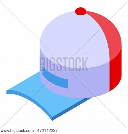 Trucker Cap Icon Isometric Vector. Truck Driver. Front Inside