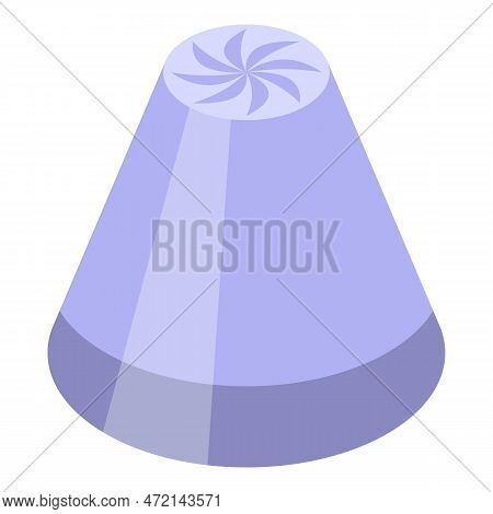 Cream Icing Nozzles Icon Isometric Vector. Cake Pastry. Cooking Bakery