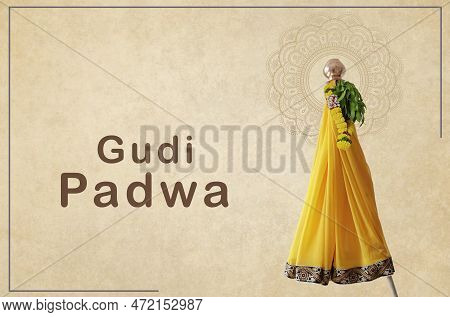 Happy Gudi Padwa, Gudi Padwa Celebration Greeting Card, Hindu New Year Celebration