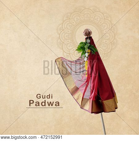 Happy Gudi Padwa, Gudi Padwa Celebration Greeting Card, Hindu New Year Celebration