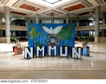 Narsee Monjee Model United Nations(nmmun) Popular College Event, Debate With Students Addressing Vie