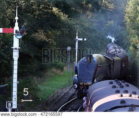 North Yorkshire Moors Railway. Goathland, Yorkshire, Uk, October 2022. Steam Festival Weekend.
