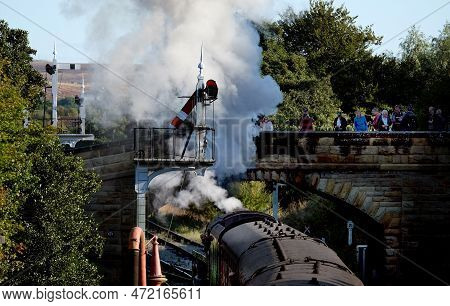 North Yorkshire Moors Railway. Goathland, Yorkshire, Uk, October 2022. Steam Festival Weekend.