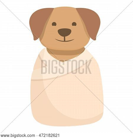 Wash Dog Icon Cartoon Vector. Spa Animal. Care Salon