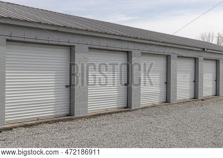 Self Storage And Mini Storage Garage Units. Personal Warehouse Lockers Provide Safe And Secure Stora