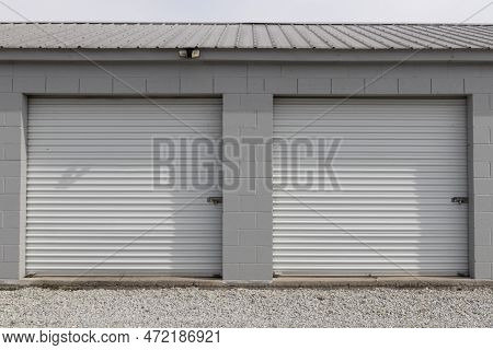 Self Storage And Mini Storage Garage Units. Personal Warehouse Lockers Provide Safe And Secure Stora