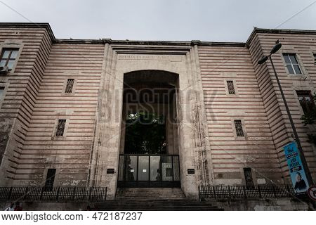 Istanbul, Turkey - May 21, 2022: Main Building Of The University Of Istanbul, For The Faculties Of S