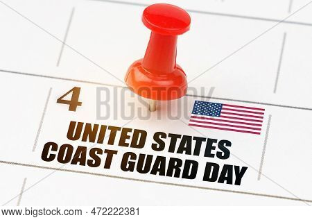 National Holidays. On The Calendar Grid, The Date And Name Of The Holiday - United States Coast Guar