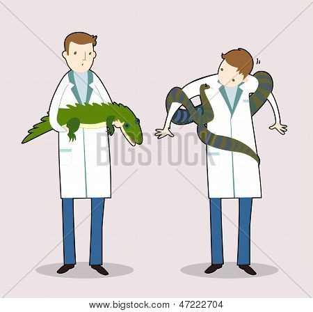 Veterinärer män