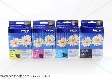 Bangkok, Thailand- December 20, 2018 : Ink Display At A Local Retail Location In Thailand. Brother I