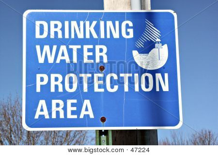 Signo de agua potable