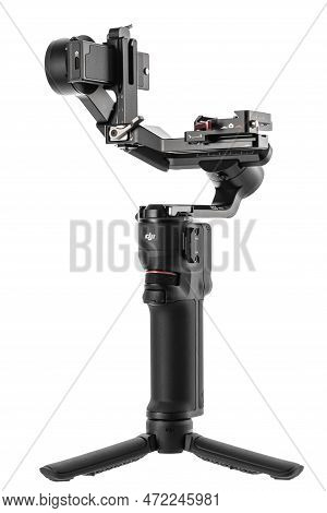 Varna, Bulgaria - February 17 ,2023: Dji Ronin 3 Mini Is Three-axis Motorized Gimbal Stabilizer For 