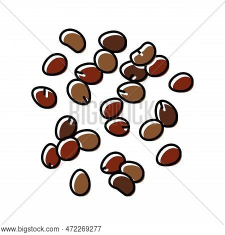 Sorghum Grain Food Color Icon Vector. Sorghum Grain Food Sign. Isolated Symbol Illustration