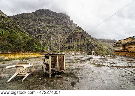 Lost Place Balneario Los Berrazales, Botteleria Agua De Agaete In Valle De Agaete At Gran Canaria, C