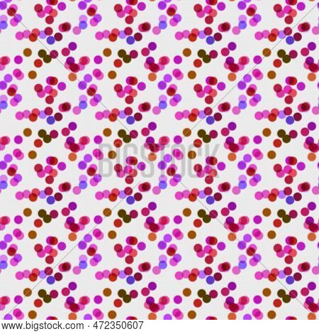 Seamless Pattern Multicolored Small Spots On A Light Background