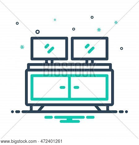 Mix Icon For Double Dual Twin Copy Duplicate Paired Duplex Monitor Paired Laptop Equal Table Similar