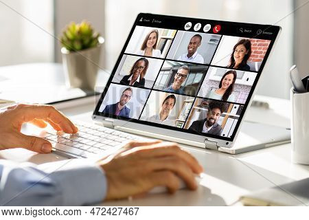 Online Digital Hr Video Conference Webinar. Business Call