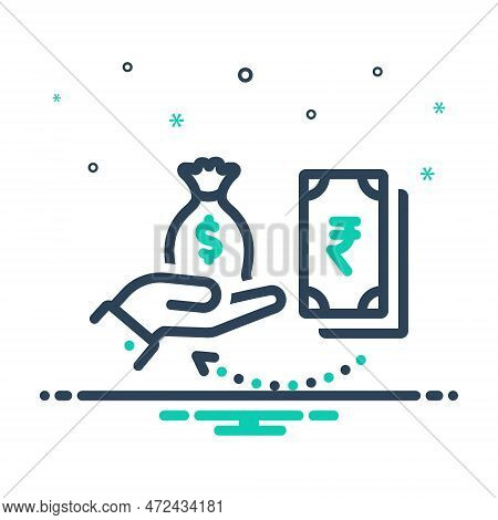Mix Icon For Exchange Swap Swop Interchange Trade-off Giving-and-taking Reciprocity Currency Transfe