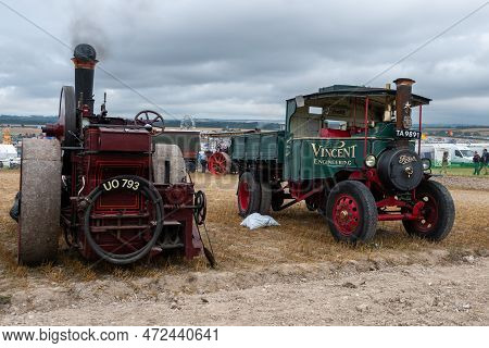 Tarrant Hinton.dorset.united Kingdom.august 25th 2022.a 1924 Foden C Type Called Freddie Is On Displ