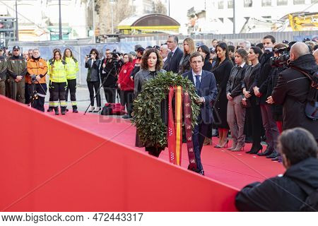11 M. Attempt. 11-m Madrid Bombings. Commemorative Act Of The Community Of Madrid In The Puerta Del 