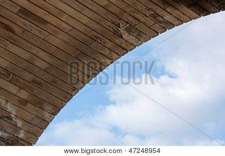 Brick Wall And Sky