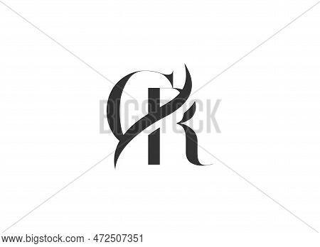 Initial Cr Letter Logo Design Vector Template. Creative Cr Letter Logo Design Vector Illustration.