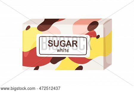 Refined Beet Sugar Blocks, Pieces Packed In Carton Box. Beetroot Sweetener, Sweet Ingredient In Clos