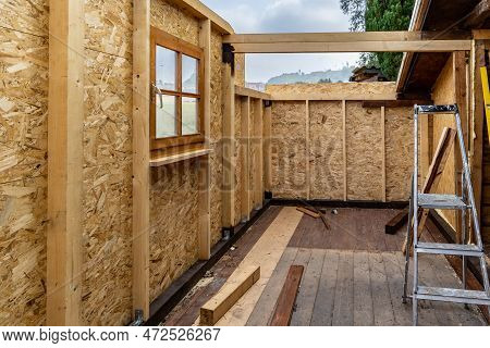 Construction Of A Wooden Garden House