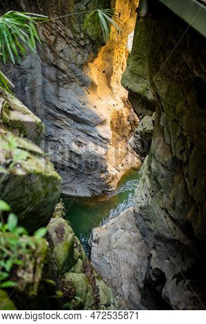 Orrido Di Bellano, Natural Gorge Created By The Erosion Of Pioverna River, Shaped Into Gigantic Poth