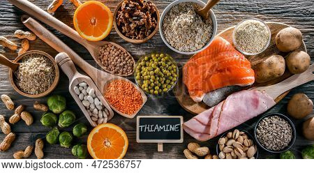 Composition With Food Products Rich In Thiamine Or Vitamin B1