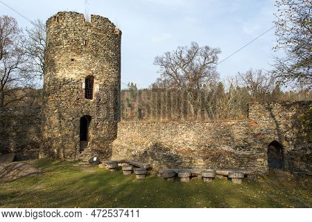 Bitov Castle, South Moravia, Czech Republic, Gothic And Renaissance Castle