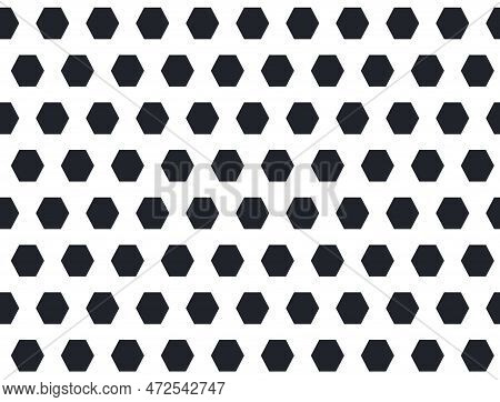 Soccer And Football Seamless Pattern. Sport Ball Texture. Football Background. Black And White Patte